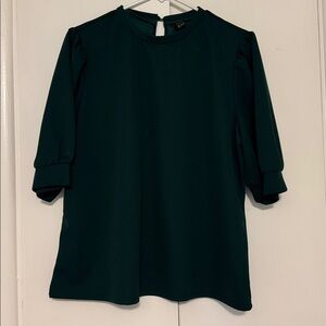 SHEIN Forest Green Long Sleeve Top